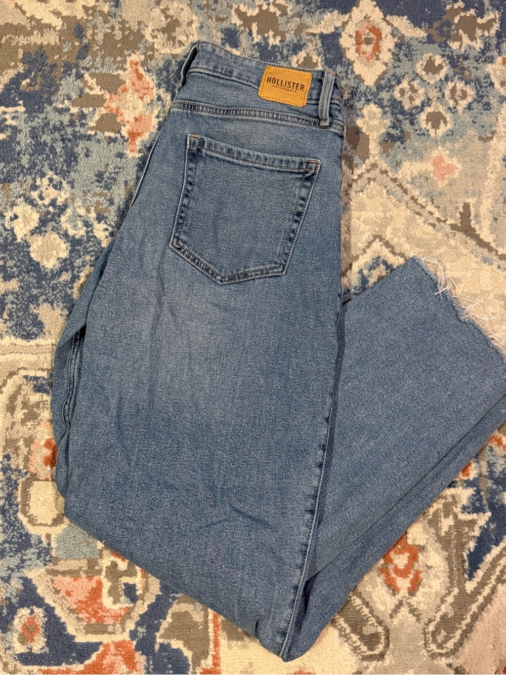 Hollister Light Blue High-Rise Vintage Baggy Jeans